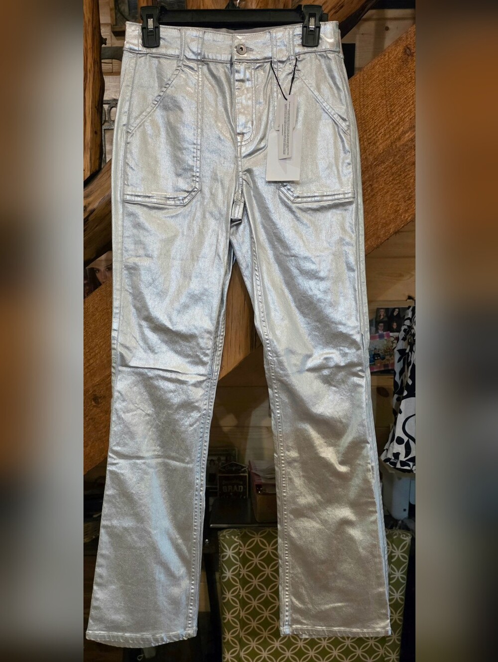Sanctuary Metallic Silver Jeans